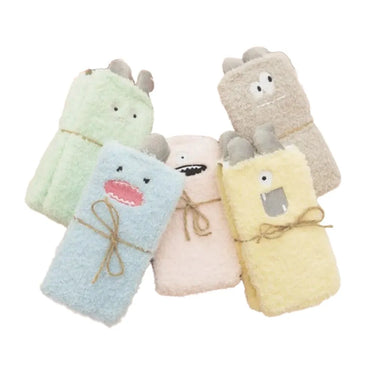Little Monster Socks: Fuzzy socks with funny faces from NSE Imports #1.